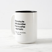 Zynischer Spaß Personalisierung Tasse (Vorderseite Links)