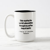 Zynischer Spaß Personalisierung Tasse (Links)