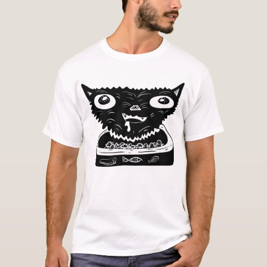 Zynismus-Katze ablehnen T-Shirt (Vorderseite)