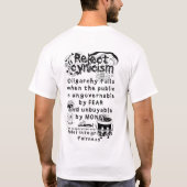 Zynismus-Katze ablehnen T-Shirt (Rückseite)