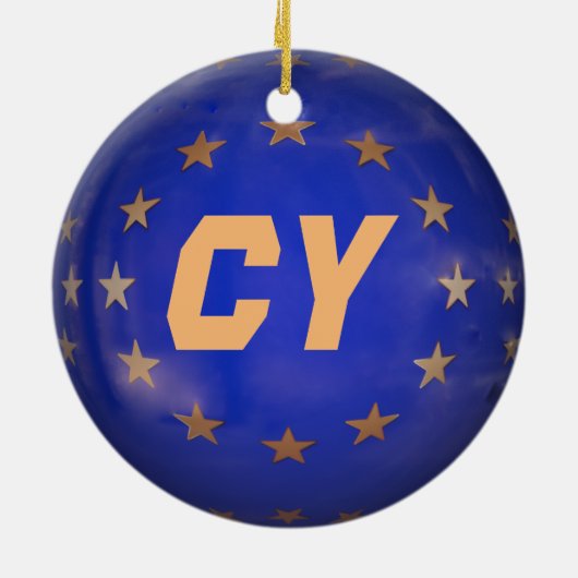 Zypern Anpassbare Weihnachtsschmuck (Hinten)