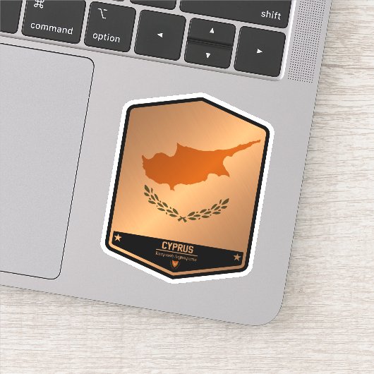 Zypern Aufkleber (Detail)
