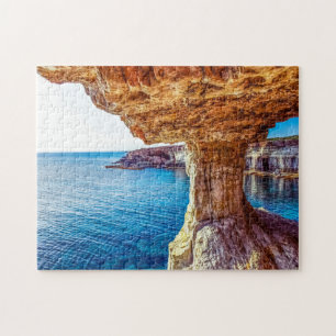 Zypern Cavo Greko Sea Höhlen Zypern. Puzzle