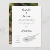 Zypern - Einladung zum Hochzeitsziel-Foto (Vorne/Hinten)