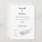 Zypern - Einladung zum Hochzeitsziel-Foto (Vorderseite)