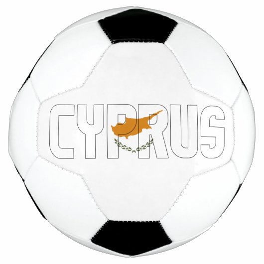 Zypern Flag Adortable Patriotic Fußball (Vorderseite)