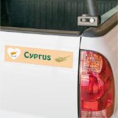 Zypern Flag Herz + Karte Autoaufkleber (Auf Lkw)