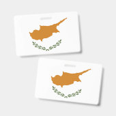 Zypern-Flagge Ausweis (Vorder- & Rückseite)