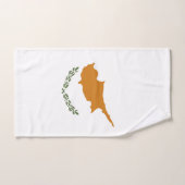 Zypern-Flagge Badhandtuch Set (Handtuch)