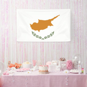 Zypern-Flagge Banner