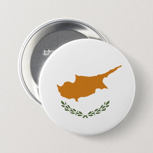 Zypern-Flagge Button (Vorne & Hinten)