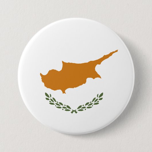 Zypern-Flagge Button (Vorderseite)