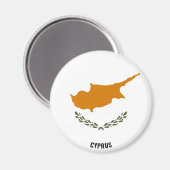 Zypern-Flagge Charming Patriotic Magnet (Vorderseite/Rückseite)
