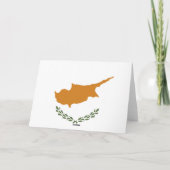 Zypern-Flagge Dankeskarte (Rückseite)