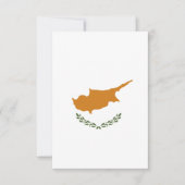 Zypern-Flagge Dankeskarte (Vorderseite)