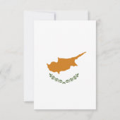 Zypern-Flagge Dankeskarte (Rückseite)