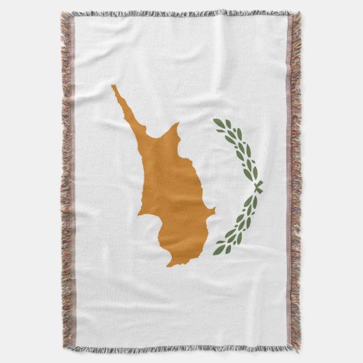 Zypern-Flagge Decke (Vorderseite Vertikal)