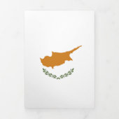 Zypern-Flagge Dreifach Gefaltete Karte (Cover)