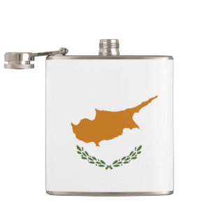 Zypern-Flagge Flachmann