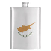 Zypern-Flagge Flachmann (Vorderseite)