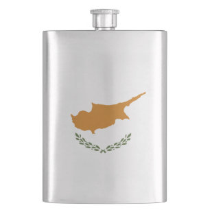 Zypern-Flagge Flachmann