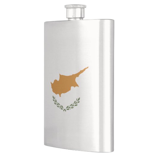 Zypern-Flagge Flachmann (Links)