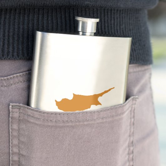 Zypern-Flagge Flachmann (Beispiel)