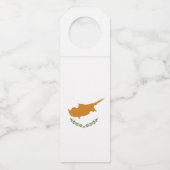 Zypern-Flagge Flaschenanhänger (Vorderseite)