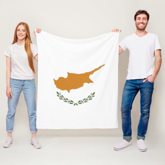 Zypern-Flagge Fleecedecke (Beispiel)