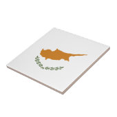 Zypern-Flagge Fliese (Seite)