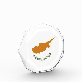 Zypern-Flagge Fotoblock