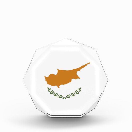 Zypern-Flagge Fotoblock (Vorderseite)