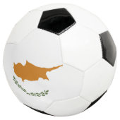 Zypern-Flagge Fußball (Dreiviertel)