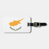 Zypern-Flagge Gepäckanhänger (Vorderseite horizontal)