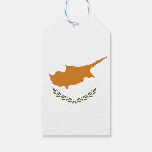Zypern-Flagge Geschenkanhänger (Rückseite)