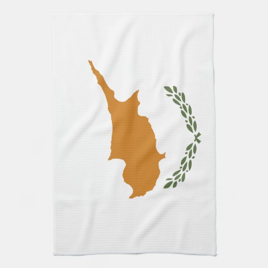 Zypern-Flagge Geschirrtuch (Vertikal)