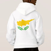 Zypern-Flagge Hoodie (Rückseite)