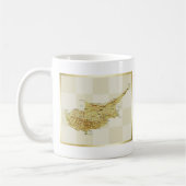 Zypern-Flagge + Karte Tasse (Links)