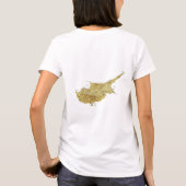 Zypern-Flagge + Karte + Text-T - Shirt (Rückseite)