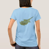 Zypern-Flagge + Kartennummer T - Shirt (Rückseite)