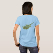 Zypern-Flagge + Kartennummer T - Shirt (Schwarz voll)