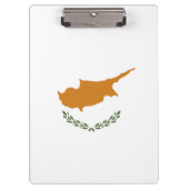 Zypern-Flagge Klemmbrett (Vorderseite)