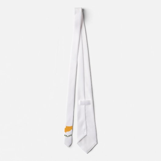 Zypern-Flagge Krawatte (Rückseite)