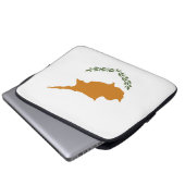 Zypern-Flagge Laptopschutzhülle (Vorne Knopf)