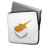 Zypern-Flagge Laptopschutzhülle (Vorderseite Links)