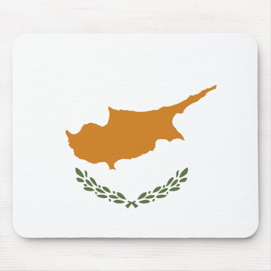 Zypern-Flagge Mousepad (Vorne)