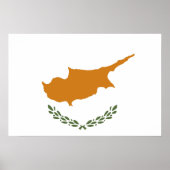 Zypern-Flagge Poster (Vorne)