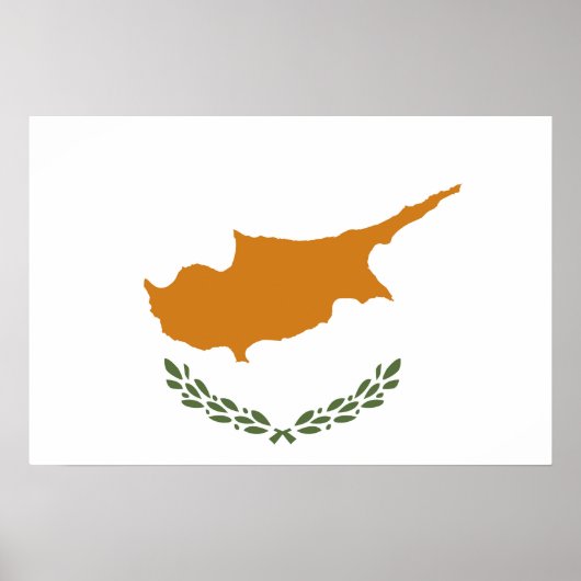 Zypern-Flagge Poster (Vorne)