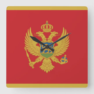 Zypern-Flagge Quadratische Wanduhr