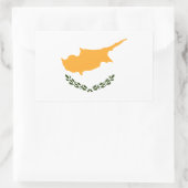 Zypern-Flagge Rechteckiger Aufkleber (Tasche)